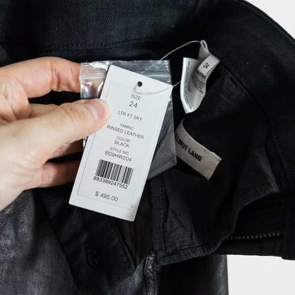 Helmut Lang Leather Front Pants - Picture 5 of 5